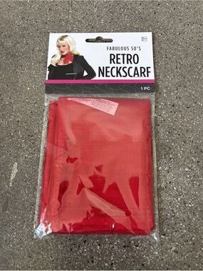 Retro Neck Scarf - Red 50’s Halloween